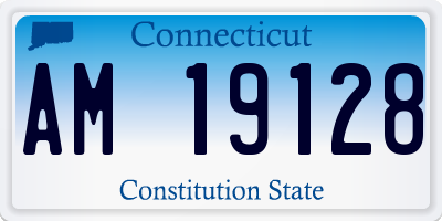 CT license plate AM19128