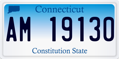 CT license plate AM19130