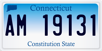 CT license plate AM19131