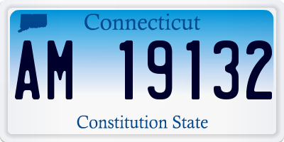 CT license plate AM19132