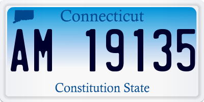 CT license plate AM19135