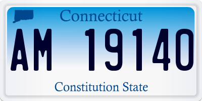 CT license plate AM19140