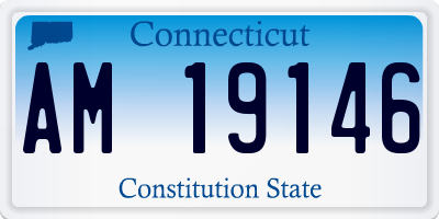CT license plate AM19146