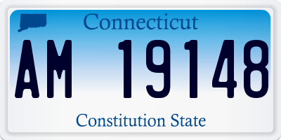 CT license plate AM19148