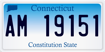 CT license plate AM19151