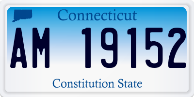 CT license plate AM19152