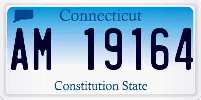 CT license plate AM19164
