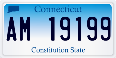 CT license plate AM19199
