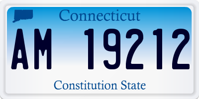 CT license plate AM19212