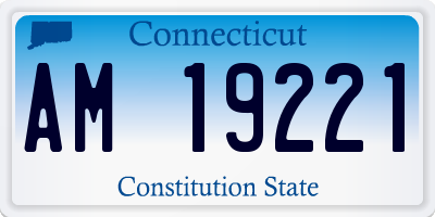 CT license plate AM19221