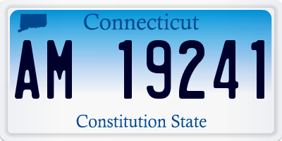 CT license plate AM19241