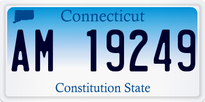 CT license plate AM19249