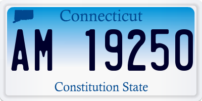 CT license plate AM19250