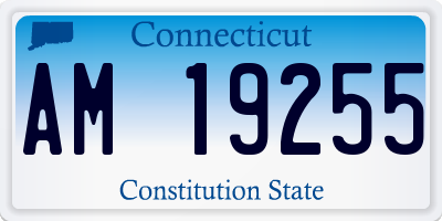 CT license plate AM19255