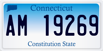 CT license plate AM19269