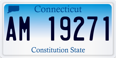 CT license plate AM19271