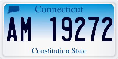 CT license plate AM19272