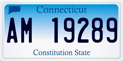 CT license plate AM19289