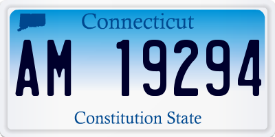 CT license plate AM19294