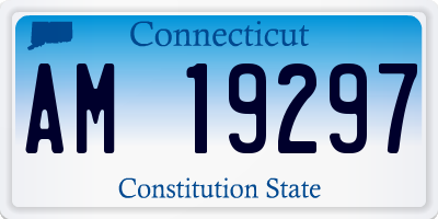 CT license plate AM19297