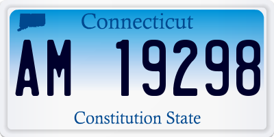 CT license plate AM19298