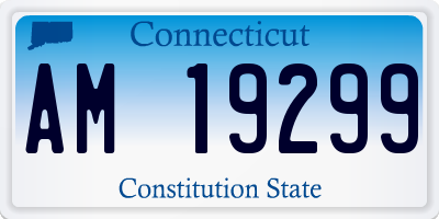 CT license plate AM19299