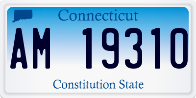 CT license plate AM19310