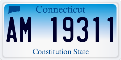 CT license plate AM19311