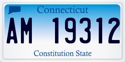 CT license plate AM19312