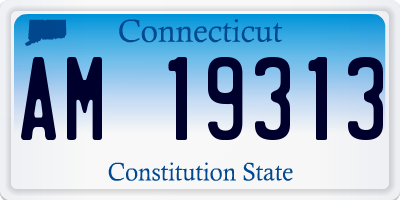 CT license plate AM19313
