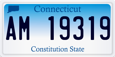 CT license plate AM19319