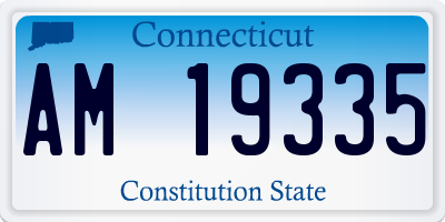 CT license plate AM19335