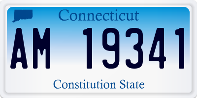 CT license plate AM19341