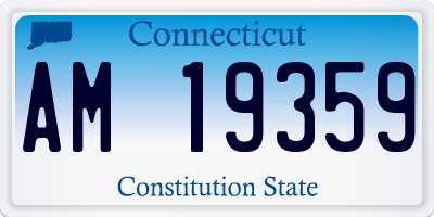 CT license plate AM19359