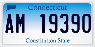 CT license plate AM19390