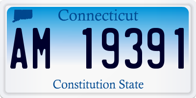 CT license plate AM19391