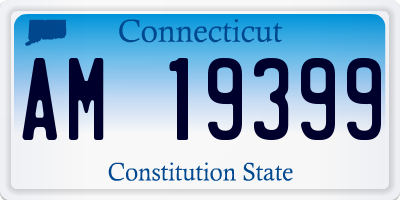 CT license plate AM19399