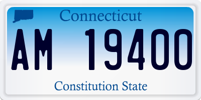 CT license plate AM19400