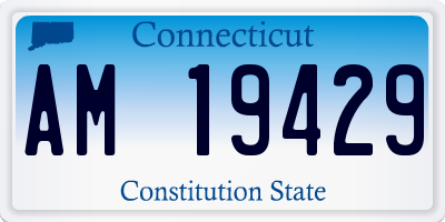 CT license plate AM19429
