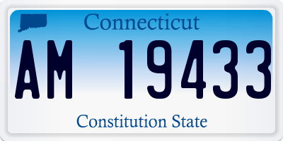 CT license plate AM19433