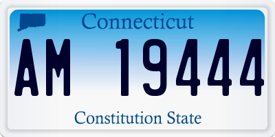 CT license plate AM19444