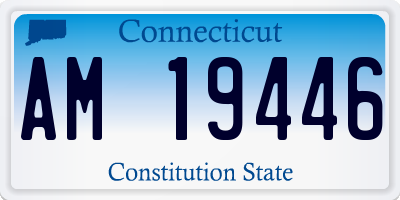 CT license plate AM19446