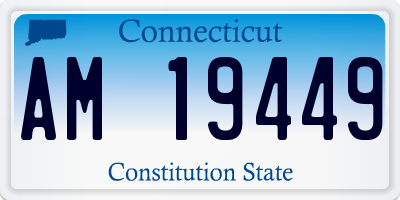CT license plate AM19449