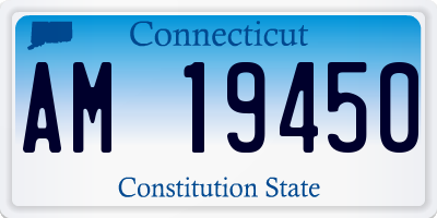 CT license plate AM19450