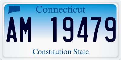 CT license plate AM19479