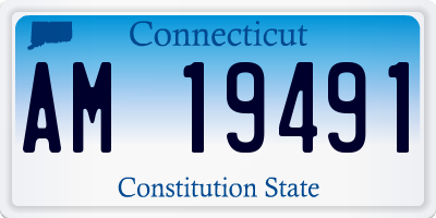 CT license plate AM19491