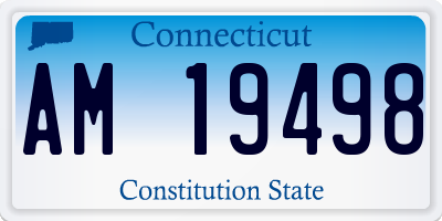 CT license plate AM19498