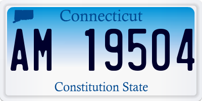 CT license plate AM19504