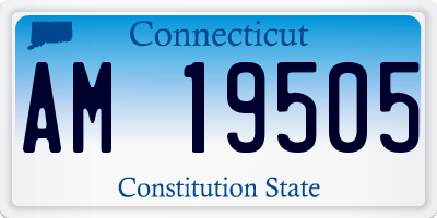 CT license plate AM19505