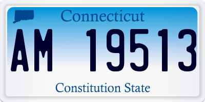 CT license plate AM19513
